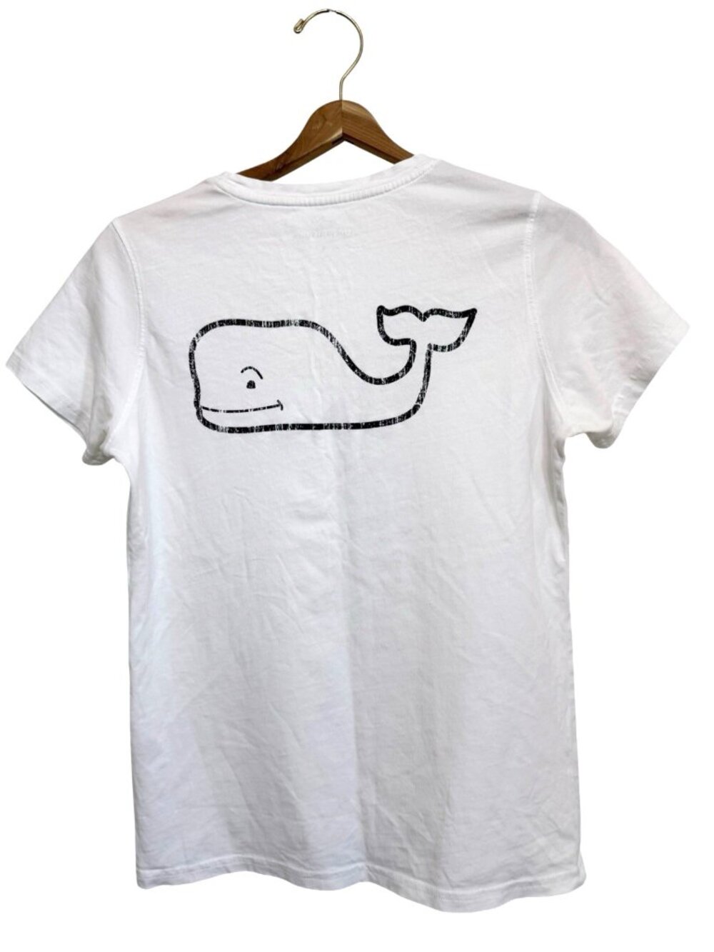 Vineyard Vines Cotton Short Sleeve Pocket T-Shirt White Women's Small